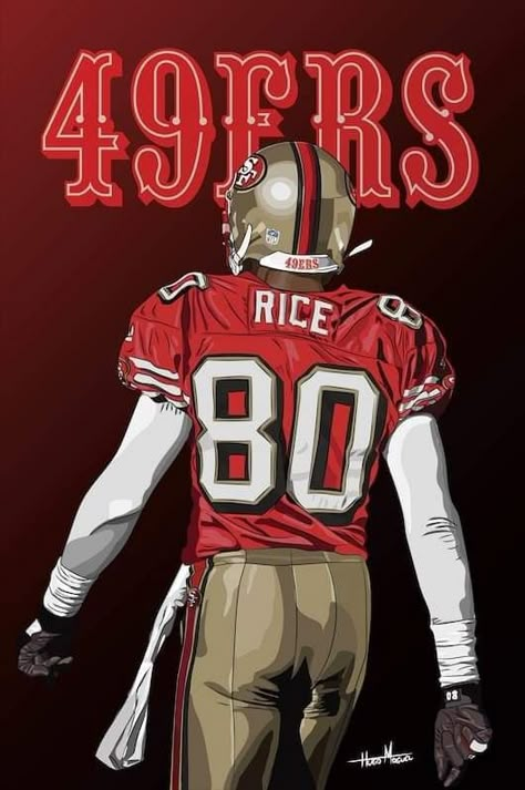 49ers Wallpaper Jerry Rice, Jerry Rice Wallpaper, Fred Warner, 49ers Nation, Brandon Aiyuk, 49ers Pictures, Trent Williams, Nfl Art, 49ers Players