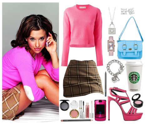 Gretchen Weiners Outfit, Mean Girls Fashion, Mean Girls Gretchen, Mean Girls Halloween Costumes, Eye Shadow Pink, Mean Girls Costume, Gretchen Wieners, Mean Girls Halloween, Gretchen Weiners