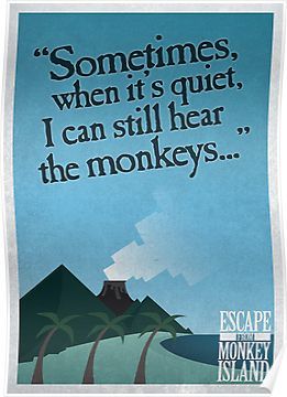 Island Poster, Lucas Arts, Monkey Island, Propaganda Poster, Minimalist Retro, Poster Classic, Retro Posters, Classic Horror Movies, Adventure Games