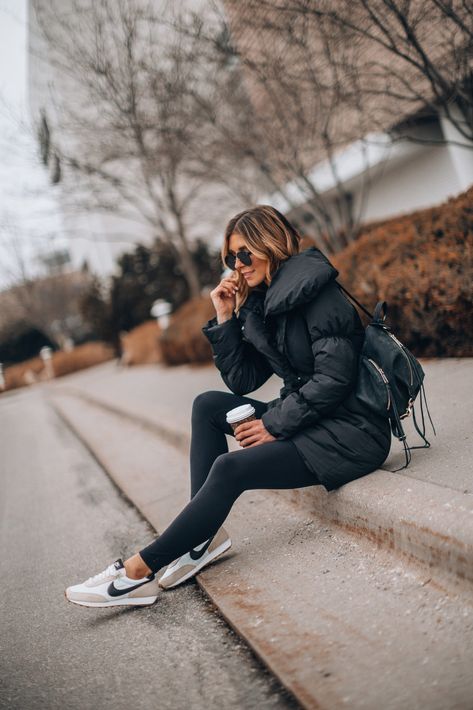 The $90 Amazon Coat You Need | Cella Jane Cella Jane, Black Leggings Outfit, Vegan Leather Leggings, Jeans With Heels, White Turtleneck, Sweaters And Leggings, Sweaters And Jeans, Fall Fashion Outfits, Business Casual Outfits