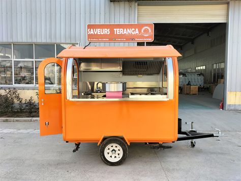 Trailer Design Ideas, Food Trailer Design, Small Food Trailer, Mini Food Truck, Coffee And Ice Cream, Trailer Inspiration, Food Truck Trailer, Food Carts For Sale, Trailer Design