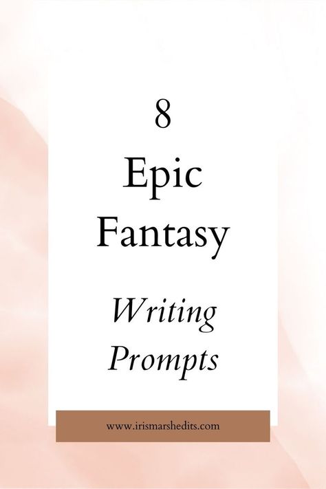 8 epic fantasy writing prompts Fantasy Writing Prompts, Writing Tips For Beginners, Writing Prompts Romance, Fantasy Writing, Writing Inspiration Tips, Book Prompts, Writing Romance, Book Genre, Creative Writing Tips