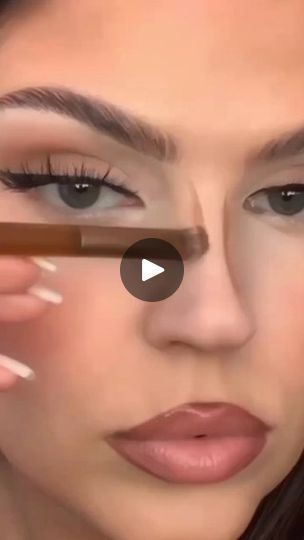 Girl Makeover, Full Makeup Tutorial, Usa Makeup, Nose Contour, Contour Tutorial, Makeup Video, Nose Contouring, Full Makeup, Makeup Mistakes