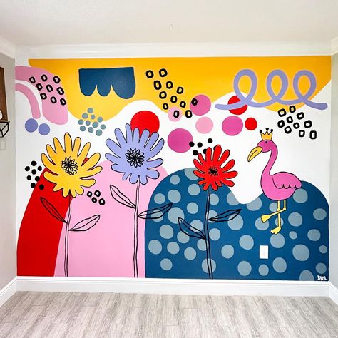 One year anniversary of this mural for the sweetest cutie girl 😭🩷🫶🏼 Ant Tattoo, Room Murals, Kids Room Wall Murals, Danielle Marie, Crazy Crafts, Baby Montessori, Kids Room Murals, One Year Anniversary, Kids Church