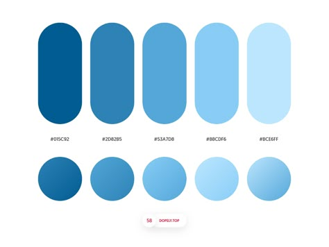 Flat Color Palette, Ui Color, Gradient Color Design, Hex Color Palette, Hex Color, Color Pallete, Blue Colour Palette, Color Codes, Color Palette Design