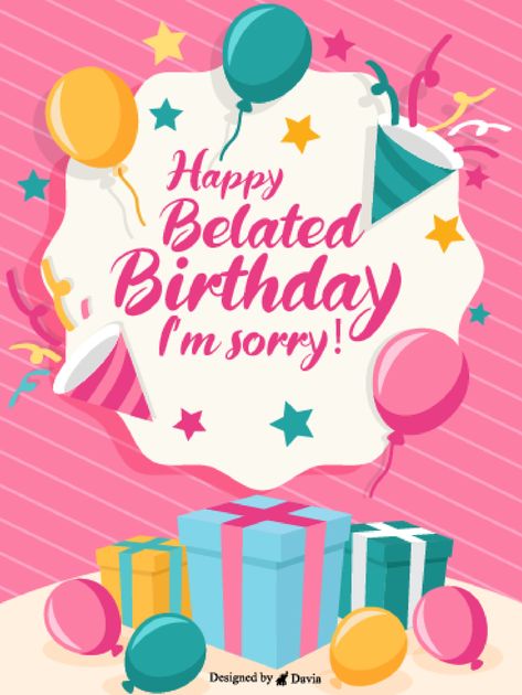 You’re at fault and you need to apologize but prioritize on their birthday first! Hence, this is the best ecard to do so. Wish them, let them know that you’re still thinking of them and then insert a small apology to show that you feel guilty for forgetting about their birthday! Sorry I Missed Your Birthday, Birthday Belated Wishes, I Missed Your Birthday, Missed Your Birthday, Late Birthday Wishes, New Chapter Quotes, Belated Birthday Greetings, 2023 Birthday, Happy Birthday Clip Art