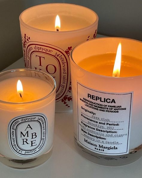 Diptique Candle Decor, Diptique Candle Aesthetic, Dyptique Candles Aesthetic, Christmas Candle Aesthetic, Scented Candles Aesthetic Room, Classy Candles, Dyptique Candles, Diptique Candle, Room Candles