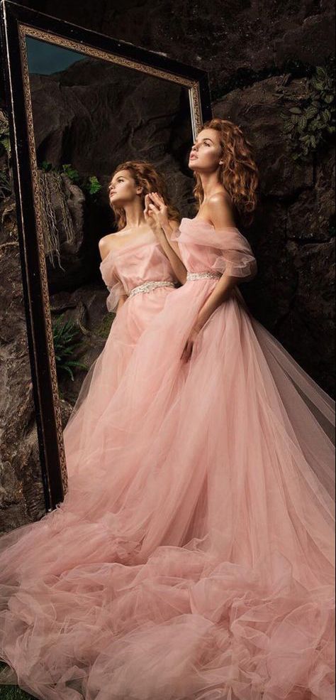 Princess Dress Fairytale, Fairytale Gown, Ethereal Dress, Fantasy Dresses, Pink Gowns, Fantasy Gowns, Fairytale Dress, Dream Dresses, Princess Aesthetic