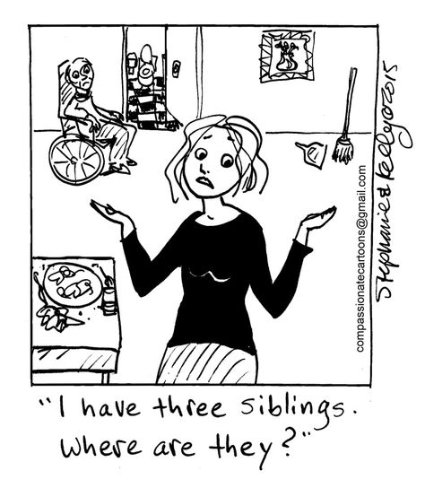 Caregivers and healthcare professionals know, “there’s always one.” In most families there is one sibling who shoulders most of the responsibility for caregiving. It doesn’t matter if you’re one of six or the only child. There’s always one. Caregiver Humor, Caregiver Quotes, Sandwich Generation, Care Giver, Morning Gratitude, Healthcare Humor, Caregiver Support, Elder Care, Family Caregiver