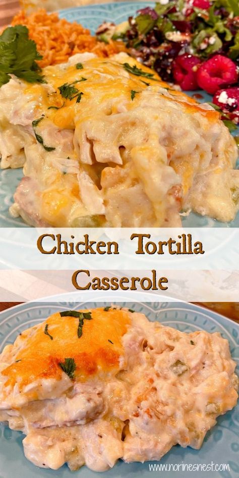 Tortilla Casserole Recipes, Chicken Tortilla Casserole, King Ranch Casserole, Tortilla Casserole, Creamy Chicken Casserole, Ranch Casserole, Favorite Casseroles, Chicken Casseroles, Latin Recipes