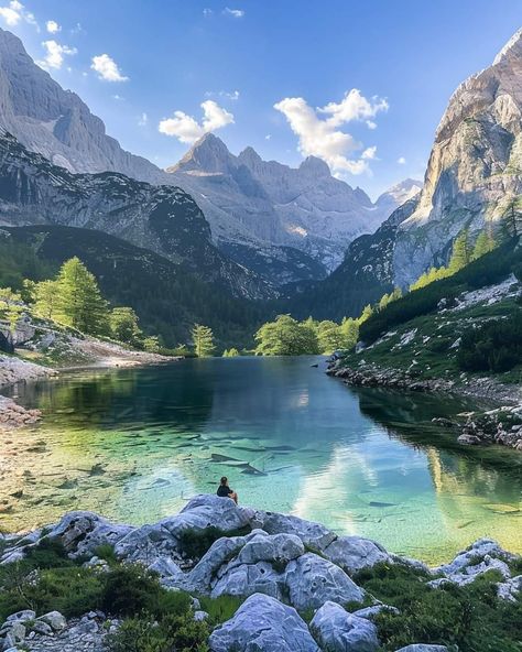 Triglav National Park - Julian Alps, Slovenia 🏔️ 🌲 🌄 💦 🧗‍♂️ 🛶 Styria Austria, Beautiful Germany, Pretty Landscapes, Voyage Europe, Nice Places, Nature Aesthetic, Pretty Places, Fantasy Landscape, Places Around The World