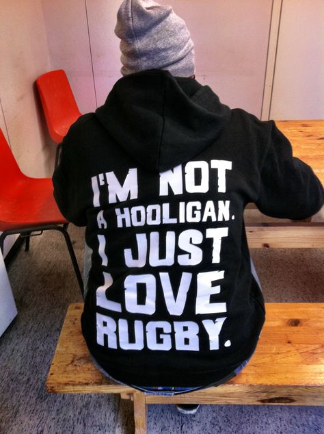 'm Not a Hooligan. I Just Love Rugby Rugby Memes, Rugby Rules, Rugby Funny, Rugby Baby, Rugby Quotes, Rugby Drills, Rugby Mom, Nz All Blacks, Rugby Girls