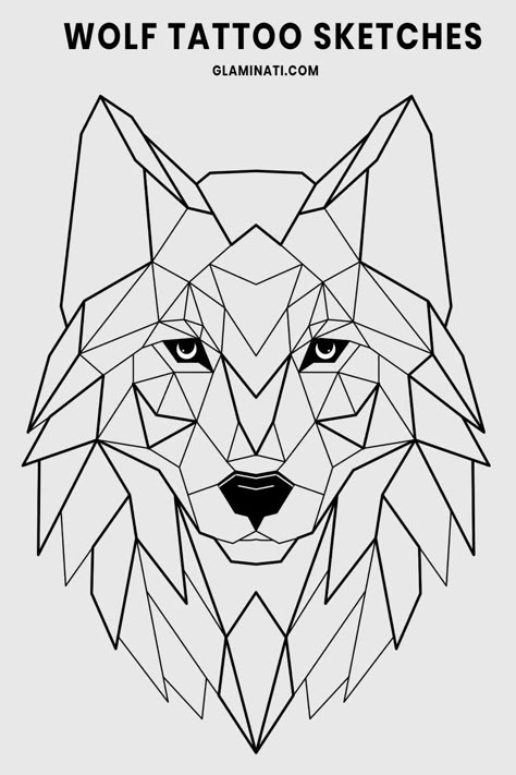 Looking to add a wolf tattoo to your next ink session? Check out these amazing wolf tattoo sketches that will give you all the inspiration you need. From fierce wolves howling at the moon to sleek and powerful wolves in motion, we've got everything you need to create the perfect wolf tattoo design. So get inspired and book your next appointment today! #wolftattoo #sketchwolftattoo #wolftattoodesign #wolftatooideas #sketchwolftattoo #wolftatoosketch Wolf Tattoo Geometric Design, Wolf Line Tattoo Design, Howling Wolf Outline, Wolf Geometric Tattoo Design, Line Wolf Tattoo, Geometric Wolf Drawing, Wolf Line Tattoo, Wolf Sketch Tattoo, Wolf Line Art