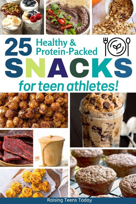 25 Power Snacks for Teen Athletes - Raising Teens Today Healthy Snack For Athletes, Snacks For Teenage Athletes, Snacks For Hockey Tournament, Wrestling Snacks For Kids, High Protein Snacks For Sports, Healthy Snacks For Athletes Kids, Gym Snacks Ideas, Best Pregame Meals For Athletes, Post Practice Snacks