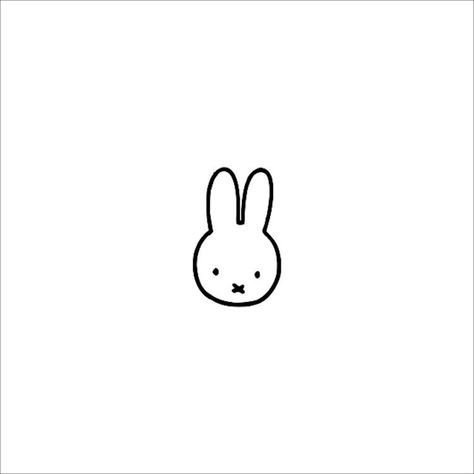 Bunny Stickers, Cute Small Drawings, Doodle Tattoo, Bunny Drawing, Poke Tattoo, Nordic Decor, Small Drawings, Easy Doodles Drawings, Cute Doodle Art