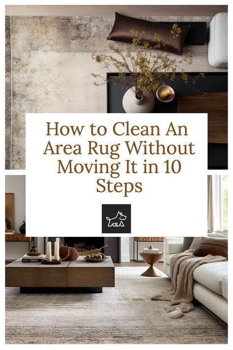 "Discover the art of stationary rug care with "How to Clean An Area Rug Without Moving It in 10 Steps." Delve into a guide crafted for convenience, blending effective cleaning techniques with on-the-spot solutions. Experience a refreshed rug without the hassle of relocation, making cleanliness simpler than ever." Cleaning A Rug, Clean Rugs How To, Clean Area Rugs At Home, How To Clean Rugs Without Machine, Cleaning Area Rugs Diy, Cleaning An Area Rug Diy, Clean Area Rug Diy, Area Rug Cleaning Hacks, How To Clean Area Rug At Home