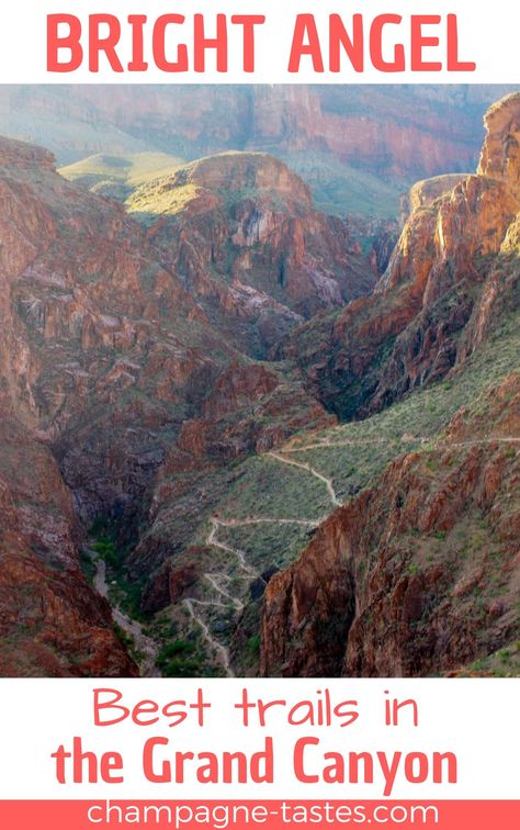 Grand Canyon: Bright Angel Trail Wandelroute Grand Canyon Itinerary, Road Trip National Parks, Grand Canyon Road Trip, Domestic Trips, Hiking Arizona, Grand Canyon Vacation, Grand Canyon Camping, Grand Canyon Hiking, Grand Canyon Trip