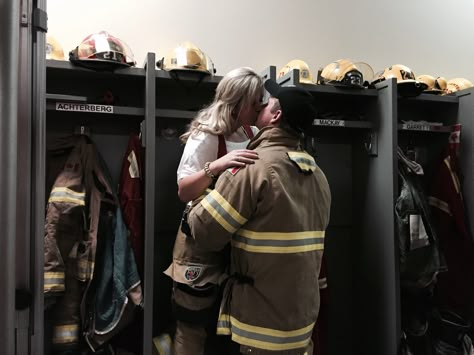 Firefighter Couple Photoshoot, self captured and absolutely beautiful @tybozak Firefighter Proposal Ideas, Firefighter Couple Aesthetic, Firefighter Relationship, Firefighter Boyfriend Aesthetic, Firefighter Couple Pictures, Fleeting Love, Hector Diaz, Jack Gibson, Firefighter Husband