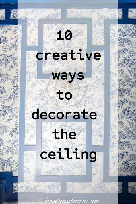 10 creative ways to decorate the ceiling Low Ceiling Covering Ideas, Ceiling Hallway Design, Ceiling Decal Ideas, Cheap Ceiling Ideas Diy Bedroom, Decals On Ceiling, Ideas For Ceilings Diy Projects, How To Decorate Ceiling, Diy Ceiling Ideas Cheap, Cover Ceiling Ideas