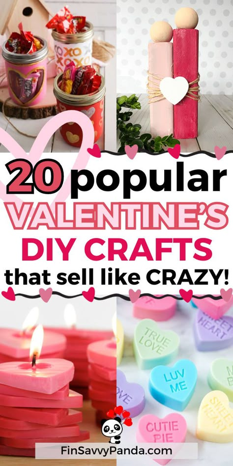 Turn your passion into profit this Valentine's Day with easy DIY crafts! Create and sell popular, creative gifts using affordable Dollar Tree supplies. From charming circuit designs to best-selling items, these crafts are perfect for your Etsy side hustle. Start making money with these delightful, heart-themed creations! Crafts To Sew And Sell, Girlfriend Valentine Gifts Ideas, Valentine Crafts For Adults To Sell, Gifts For Your Boyfriend Diy, Diy Valentine Gifts For Friends, Paper Valentine Crafts, Crafts To Make With Friends, Easy Valentine Crafts For Adults, Crafts To Make For Boyfriend