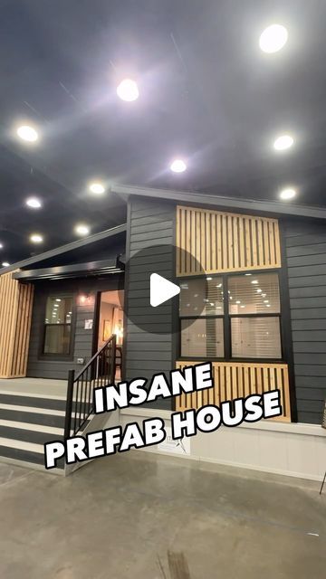 Chance’s Home World on Instagram: "🙌🏼This prefab house is the “Millenian 2” by Commodore Homes! This home can be built as modular home or a manufactured home! I HIGHLY recommend you WATCHING THE FULL TOUR ON THE CHANNEL FOR ALL THE INFO AND PRICING, link in bio! #modularhome #manufacturedhomes #prefabhouse #housetour #hometour #newhome #house #prefabhomes #realestate" Modular Modern Homes, Custom Mobile Home, Contemporary Modular Homes, Prefab Houses Modular, Black Modular Home, Prefab Farmhouse Modular Homes, Pre Fabricated Homes Modern, Honomobo Homes, Modular Homes Exterior