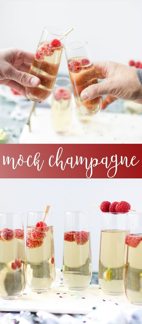 Mock Champagne Recipe | non-alcoholic champagne | family friendly drink recipes | easy champagne recipes | new years eve drinks | diy champagne || Oh So Delicioso #mockchampagne #nonalcoholicdrinkrecipes #newyearseve Fake Mimosa Recipe, Fake Champagne, Mock Champagne, Champagne Recipes, Non Alcoholic Champagne, New Years Eve Drinks, Trinidad Food, Champagne Recipe, Mocktail Bar