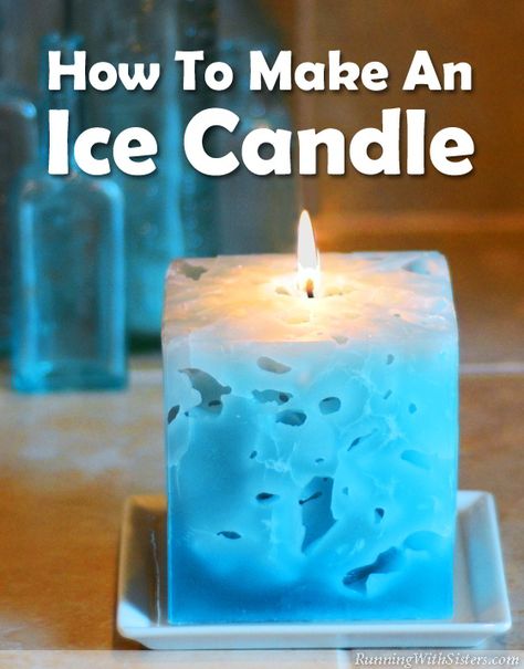 DIY Ice Candle - Ice Candles are amazing to look at and even more fun to make. You pour hot wax right over ice cubes! The ice melts away and leaves holes inside the candle. Cool! Ice Candles Diy, Ice Candles, Ice Candle, Diy Candles Easy, Hand Dipped Candles, Candle Dipping, Soya Mumu, Making Candles Diy, Natural Candle