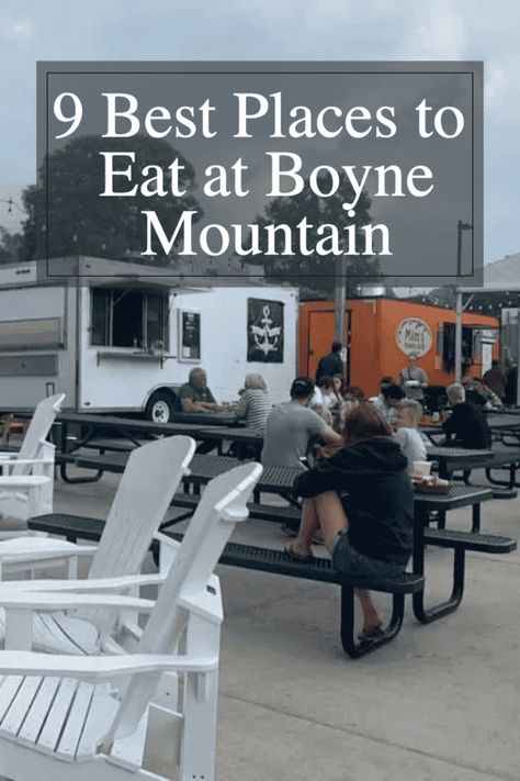 9 Best Places to Eat at Boyne Mountain, Michigan 8 Boyne Mountain Resort, Boyne Mountain, Pub Food, Mountain Resort, Beer Garden, Fun Day, Fun Cocktails, Travel List, Ski Trip