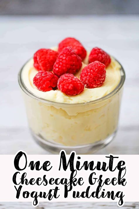 One Minute Cheesecake Yogurt Pudding #cheesecake #pudding #yogurt #easyrecipe Cheesecake Jello Recipes Instant Pudding Healthy, Cheesecake Pudding Mix And Greek Yogurt, Greek Yogurt Jello Pudding, Cottage Cheese And Cheesecake Pudding, Keto Yogurt Dessert Recipes, Greek Yogurt And Pudding Mix, Keto Greek Yogurt Dessert, Pudding And Greek Yogurt, Sugar Free Cheesecake Pudding Recipes