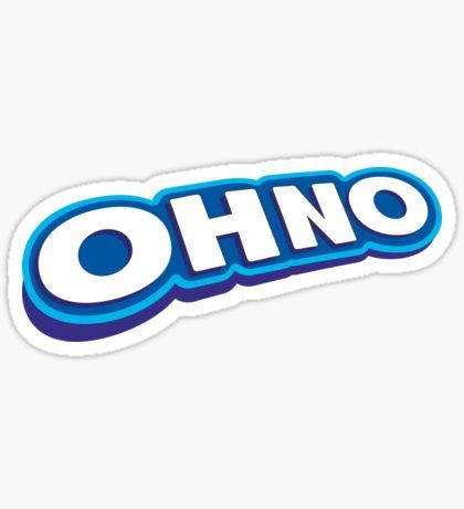 Ohno Stickers | Redbubble Guess The Logo Funny, Funny Sticker Ideas, Funny Logos, Guess The Logo, Logo Funny, Buy 1 Free 1, Funny Text Pictures, Joe Black, Funny Logo