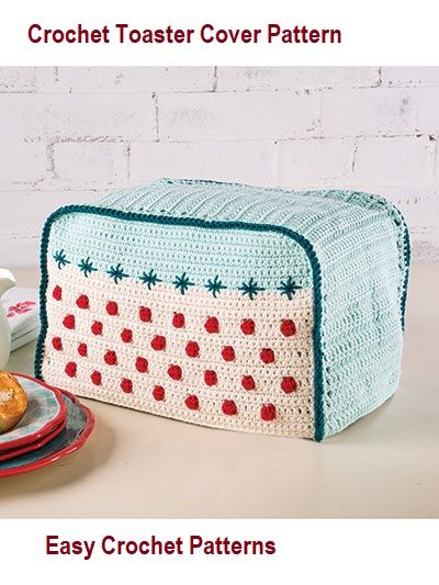 Crochet a Toaster Cover Pattern - Easy to crochet toaster cover pattern for your kitchen. Kitchen crochet pattern ideas #crochet #crochetpattern Whimsical Borders, Kitchen Crochet Patterns, Mirror Patterns, Crochet Mirror, Decorative Crochet, Mirror Pattern, Beginner Crochet Patterns, Crochet Colorful, Crochet Beginner