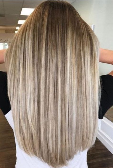 Silver Hair Highlights, Cool Blonde Hair, Balayage Blonde, Ash Blonde Hair, Balayage Hair Blonde, Ombré Hair, Blonde Hair Looks, Hair Color Highlights, Ombre Hair Color