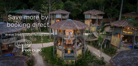 TREEHOUSE VILLAS KOH YAO - Updated 2019 Prices & Hotel Reviews (Ko Yao Noi, Thailand) - TripAdvisor Beautiful Tiny Homes, Treehouse Villas, Bamboo Houses, Phuket Airport, Open Air Restaurant, Phang Nga Bay, Lanterns Light, Unique Vacation Rentals, Thai Travel