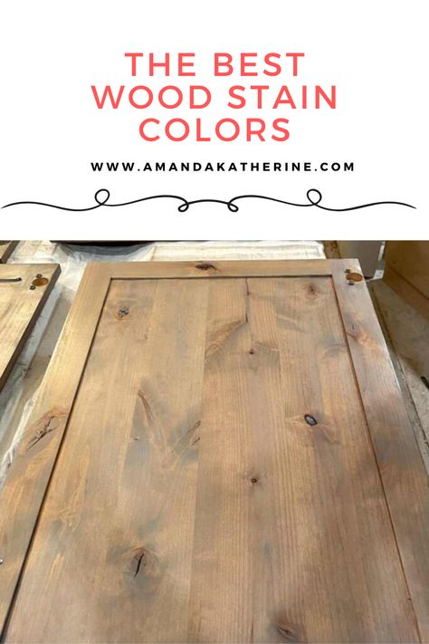 Best Stain For Natural Wood Look, How To Stain Painted Cabinets, Cabinet Wood Stain Colors, Stain Colors For Table, Pine Trim Stain Colors, Wood Dye Diy, Early American Varathane Stain, Neutral Wood Stain For Pine, Rustic Wood Stain Colors