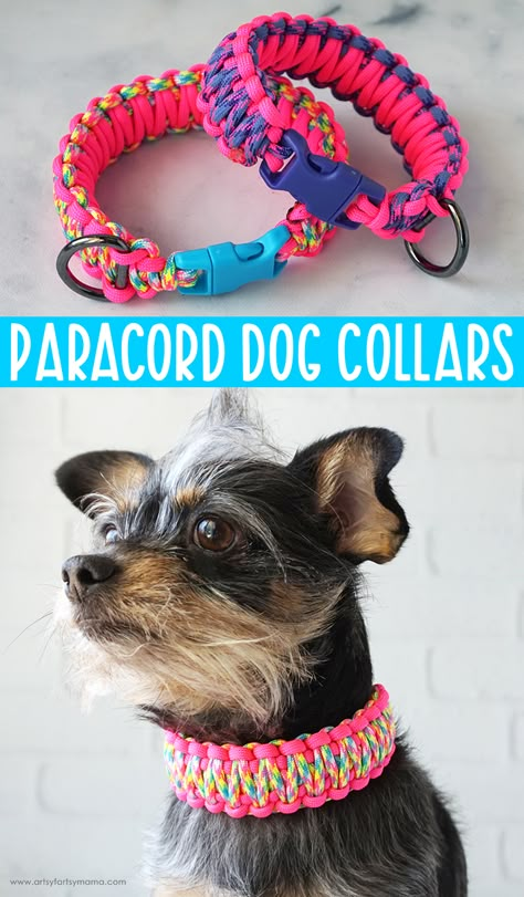 Dog Collars Diy, Homemade Dog Collars, Crochet Paracord, Dog Collar Accessories, Diy Pet Collar, Diy Dog Collar Tutorial, Paracord Dog Collar Pattern, Crochet Dog Collar, Macrame Dog Collar