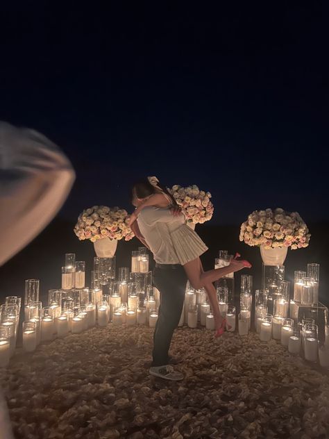 Sophia Richie Proposal, Candle Light Proposal Ideas, Wedding Proposal Aesthetic, Will You Marry Me Aesthetic, Proposal Astethic, Classy Proposal Ideas, Proposal Ideas Night, Proposal With Candles, Proposal At Night