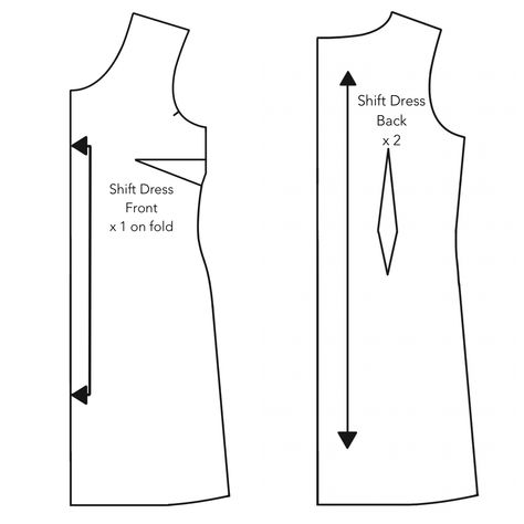 Orla Shift Dress Drafting Tutorial – An Orla Affair Diy Shift Dress, Shift Dress Pattern Free, Dress Drafting, Pattern Hacking, Dress Hack, Tiger Dress, Dress Pattern Free, Sheath Dresses Pattern, Dresses Pattern