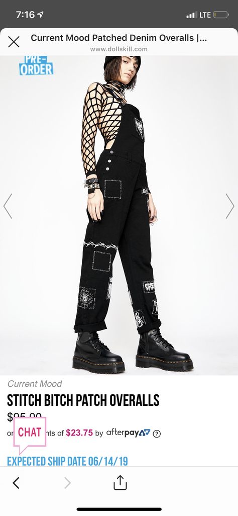 Punk Overalls, Punk Patches, Denim Patches, Punk Outfits, Drawing Clothes, Current Mood, Denim Overalls, Overalls, Clothes