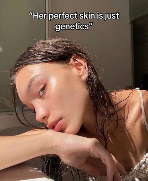 When they say “Her perfect skin is just genetics” #perfectskin #glassskin #cleanskincare #skincare #glowyskin #women #glowup #glowuptips Healthy Skin Routine, Glowing Skin Diet, Foods For Clear Skin, Clear Skin Naturally, Clear Skin Routine, Food For Glowing Skin, Clear Skin Diet, Korean Skincare Products, Skin Diet