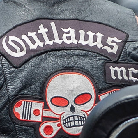 The Outlaws, founded in Illinois in 1935, are the oldest biker gang in the U.S. Minimalist Bike, Outlaws Mc, Gladiator Tattoo, Biker Photography, Motorcycle Gang, Angel Photography, Reaper Tattoo, Biker Clubs, Outlaw Country