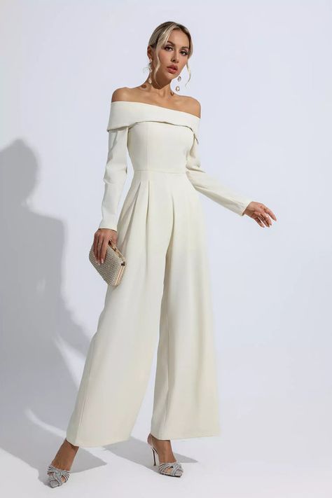 New Arrivals | Shop Women Dresses & Fashion Items Drape Jumpsuit, Off Shoulder Jumpsuit, Jumpsuit Elegant, Jumpsuit Party, Long Sleeve Jumpsuit, Jumpsuit With Sleeves, Long Jumpsuits, Casual Jumpsuit, Party Looks