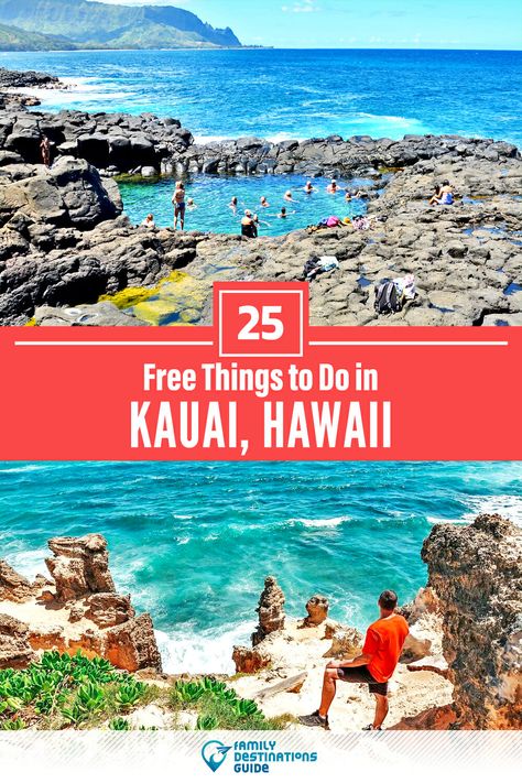 25 Free Things to Do in Kauai, HI — Places to Go for Free! Kauai Things To Do, Kauai Activities, Things To Do In Kauai, Hawaii Vacation Tips, Hawaii Trip Planning, Hawaii Itinerary, Kauai Travel, Kauai Island, Hawaiian Travel