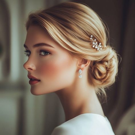 Bridal hair buns