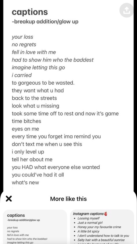 Over My Ex Insta Captions, His Lost Captions, Break Up Insta Captions, Captions For Backstabbers, Ex Captions For Instagram Savage, Broken Captions Short, Tell Her About Me Caption, Captions To Make Your Ex Miss You, Captions To Make Your Ex Jealous