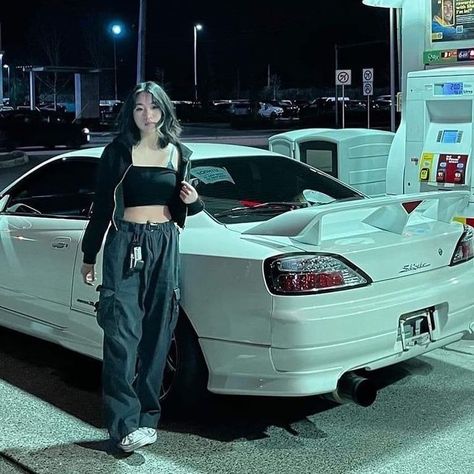 Perfection 😋 #iconiccars #cars #car Jdm Girl Aesthetic, Anime Car Aesthetic, Photo Ideas With Car, Car With Girl, Pose With Car, Car Girl Aesthetic, Car Photo Ideas, Jdm Vibes, Girl In Car