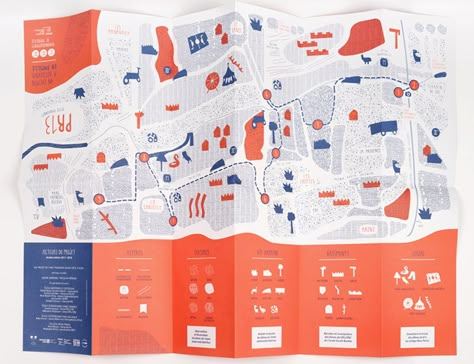 Maps Illustration Design, Cartography Design, Design De Configuration, City Guide Design, Map Brochures, 보고서 디자인, Guide Design, Infographic Map, Leaflet Design