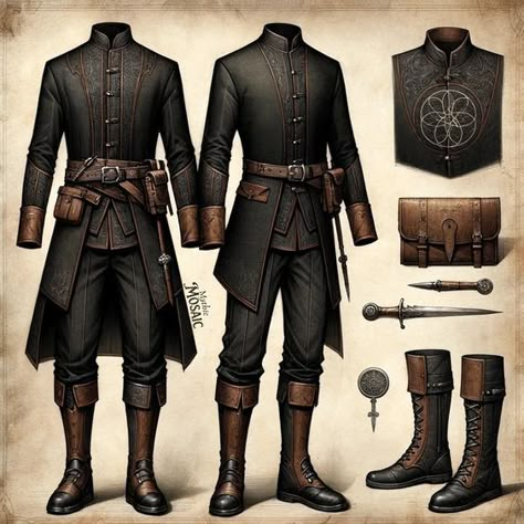 Dnd Character Cosplay, Dnd Inspiration Art, Dnd Casual Clothes, Clothes Design For Men, Fantasy Fashion Design, Ren Faire Outfits, Fantasy Clothes, Fantasy Outfits, Concept Clothing