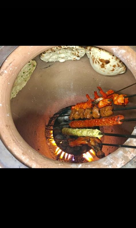 Tandoori Oven Diy How To Build, Outdoor Tandoor Oven, Indian Utensils, Boba Green Tea, Teriyaki Kabobs, Ramen Beef, Tandoori Oven, Outdoor Cooking Fireplace, Chinese Hot Pot