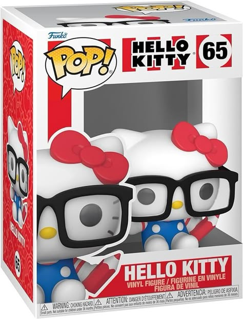 Amazon.com: Funko Pop! Sanrio: Hello Kitty - Hello Kitty Nerd : Toys & Games Hello Kitty Pop, Игрушки Funko Pop, 헬로키티 배경화면, Vinyl Figures Toys, Images Hello Kitty, Funko Pop Dolls, Hello Kitty Toys, Funk Pop, Charmmy Kitty