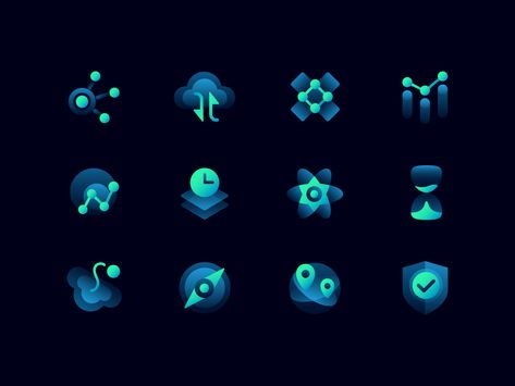 Technology Design Graphic, Data Icon, Icon Set Design, Icon Design Inspiration, Bg Design, Flat Design Icons, Technology Art, Face Icon, Learning Graphic Design